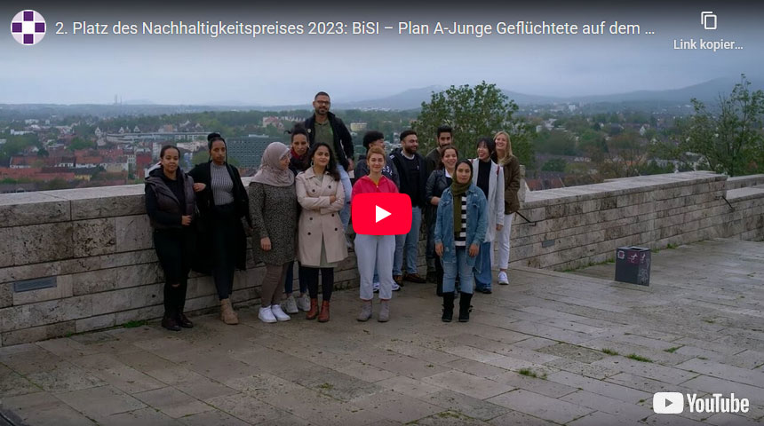 2. Platz des Nachhaltigkeitspreises 2023: BiSI – Plan A-Junge Geflüchtete auf dem Weg zur Ausbildung